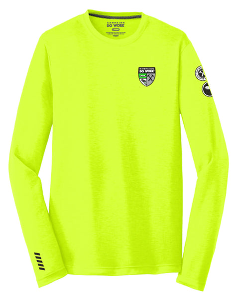 CDW High Vis Yellow Logo L/S Tee (DW1060)
