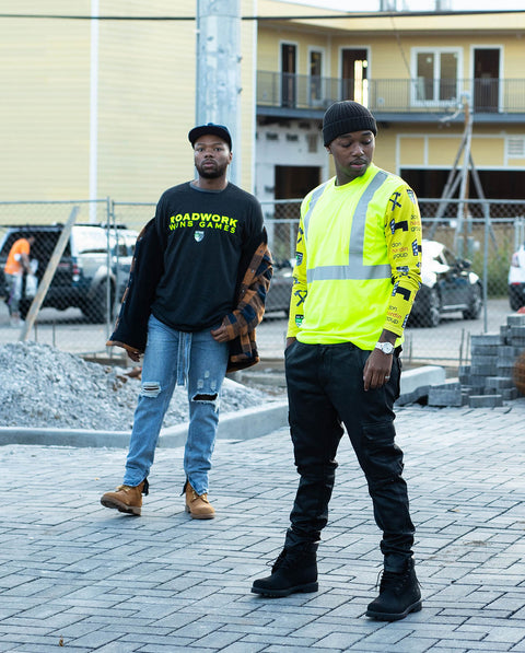 Roadwork Wins Games Black L/S Tee (RW1030)