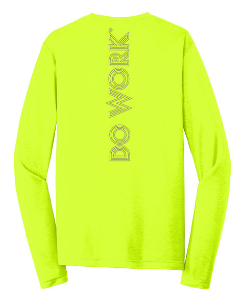 Roadwork Wins Games High Vis Yellow L/S Tee (RW1030)